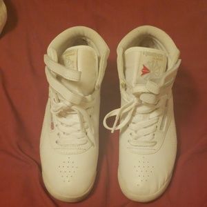 Slightly worn Reebok classic high tops